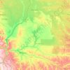 Mai-Ndombe topographic map, elevation, terrain