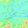 Yichun topographic map, elevation, terrain