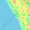Yanchep topographic map, elevation, terrain
