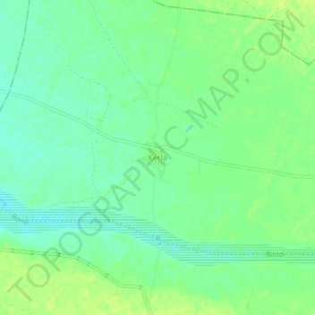 Kerla topographic map, elevation, terrain