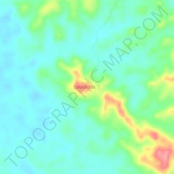 Seven No. 1 topographic map, elevation, terrain