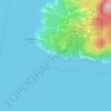 Ocean Rocks Viewpoint topographic map, elevation, terrain