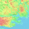 Nyköping topographic map, elevation, terrain