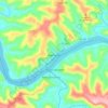 Itapiranga topographic map, elevation, terrain