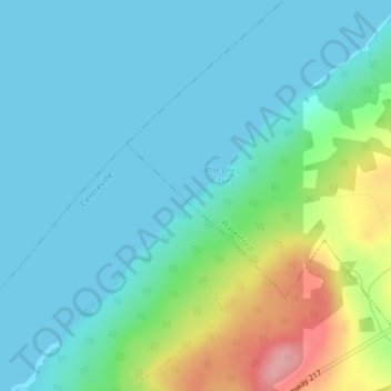 Digby Neck topographic map, elevation, terrain