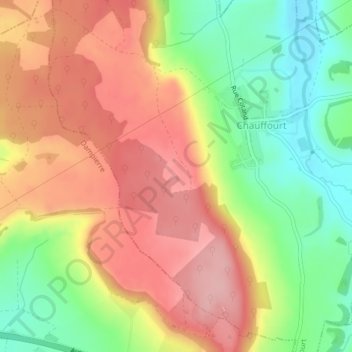 Sur le Château topographic map, elevation, terrain
