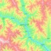 昌都市 topographic map, elevation, terrain