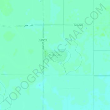 Atotonilco topographic map, elevation, terrain