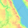 Red Sea Governorate topographic map, elevation, terrain
