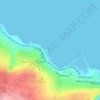 Santos Bay topographic map, elevation, terrain