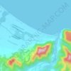 Te Araroa topographic map, elevation, terrain