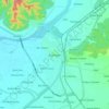 Rupnagar topographic map, elevation, terrain