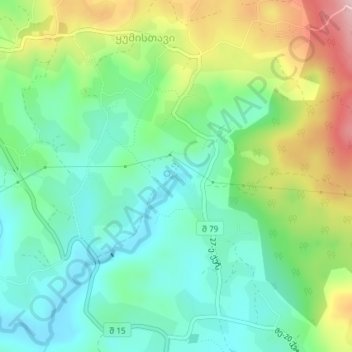 Kumi topographic map, elevation, terrain