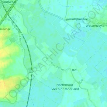 Andersea topographic map, elevation, terrain