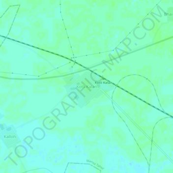 Kotli Kalan topographic map, elevation, terrain