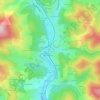 Lamure-sur-Azergues topographic map, elevation, terrain