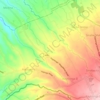 Kaytitinga 1 topographic map, elevation, terrain