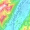 Villars-sous-Mont topographic map, elevation, terrain