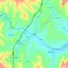 川里镇 topographic map, elevation, terrain