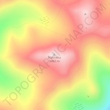 Makheka topographic map, elevation, terrain