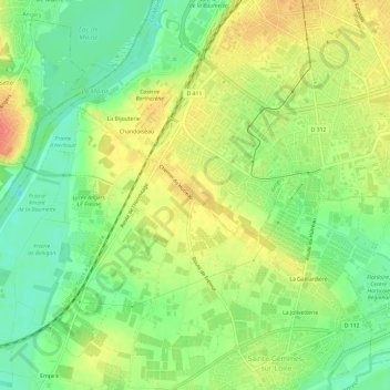 Frémur topographic map, elevation, terrain