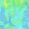 Le Pont d'Argent topographic map, elevation, terrain