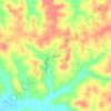 Celestine topographic map, elevation, terrain