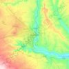 Diyarbakır topographic map, elevation, terrain