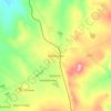 Dannhauser topographic map, elevation, terrain