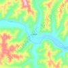 上红科乡 topographic map, elevation, terrain