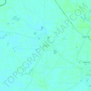 Kulasi topographic map, elevation, terrain