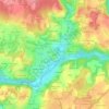 Le Bunz topographic map, elevation, terrain