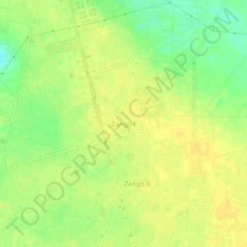 Zango I topographic map, elevation, terrain