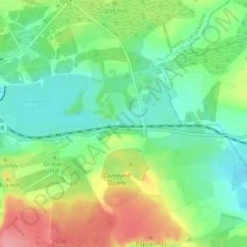 Forrestfield topographic map, elevation, terrain