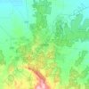 Bendigo topographic map, elevation, terrain