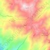 Berlín topographic map, elevation, terrain