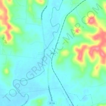 Wales topographic map, elevation, terrain