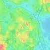 Wiedemen topographic map, elevation, terrain