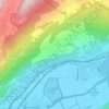 Combes topographic map, elevation, terrain