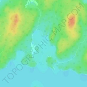 Simon's Bay topographic map, elevation, terrain