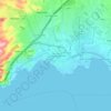 Eleusis topographic map, elevation, terrain