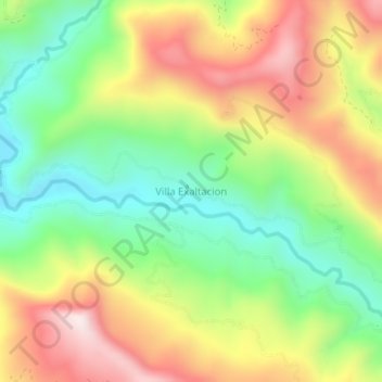 Villa Exaltacion topographic map, elevation, terrain