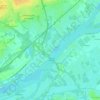 Bellevue topographic map, elevation, terrain