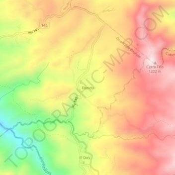 Florida topographic map, elevation, terrain