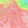 Province of Cusco topographic map, elevation, terrain