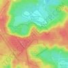 Mont Chauvet topographic map, elevation, terrain