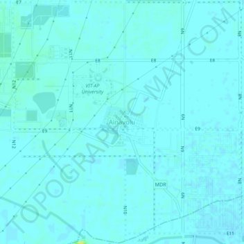 Ainavolu topographic map, elevation, terrain