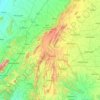 Udaipur topographic map, elevation, terrain