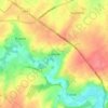 Latinne topographic map, elevation, terrain