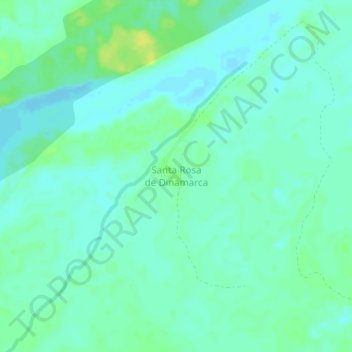 Santa Rosa de Dinamarca topographic map, elevation, terrain